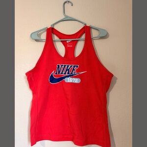 Nike Sportswear Heritage 1972 Racerback Tank Top - Red - Size Large